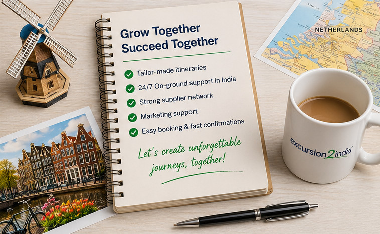 Become Excursion2India's Travel Partner in the Netherlands