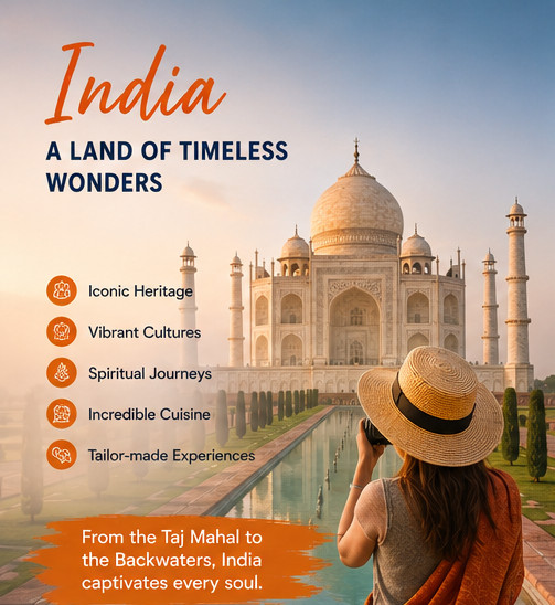 India, Nepal, and Bhutan Tours from France