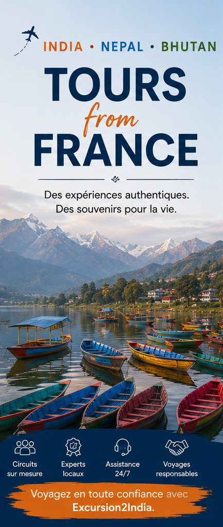 India, Nepal, and Bhutan Tours from France